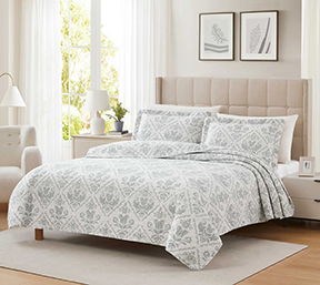 Hudson King Charle 3pc Pinsonic Quilt King