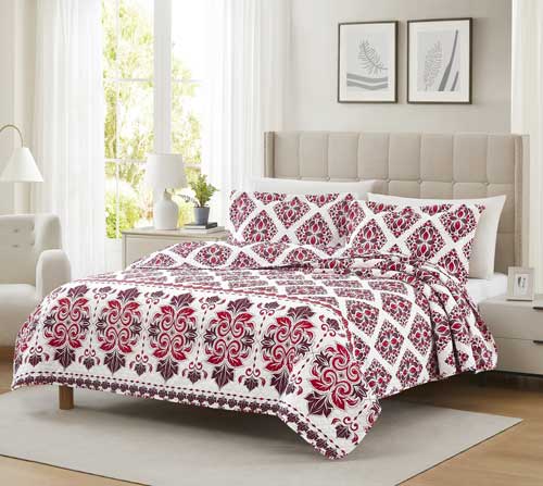 Mayfair Barcelona 3pc Pinsonic Quilt Queen