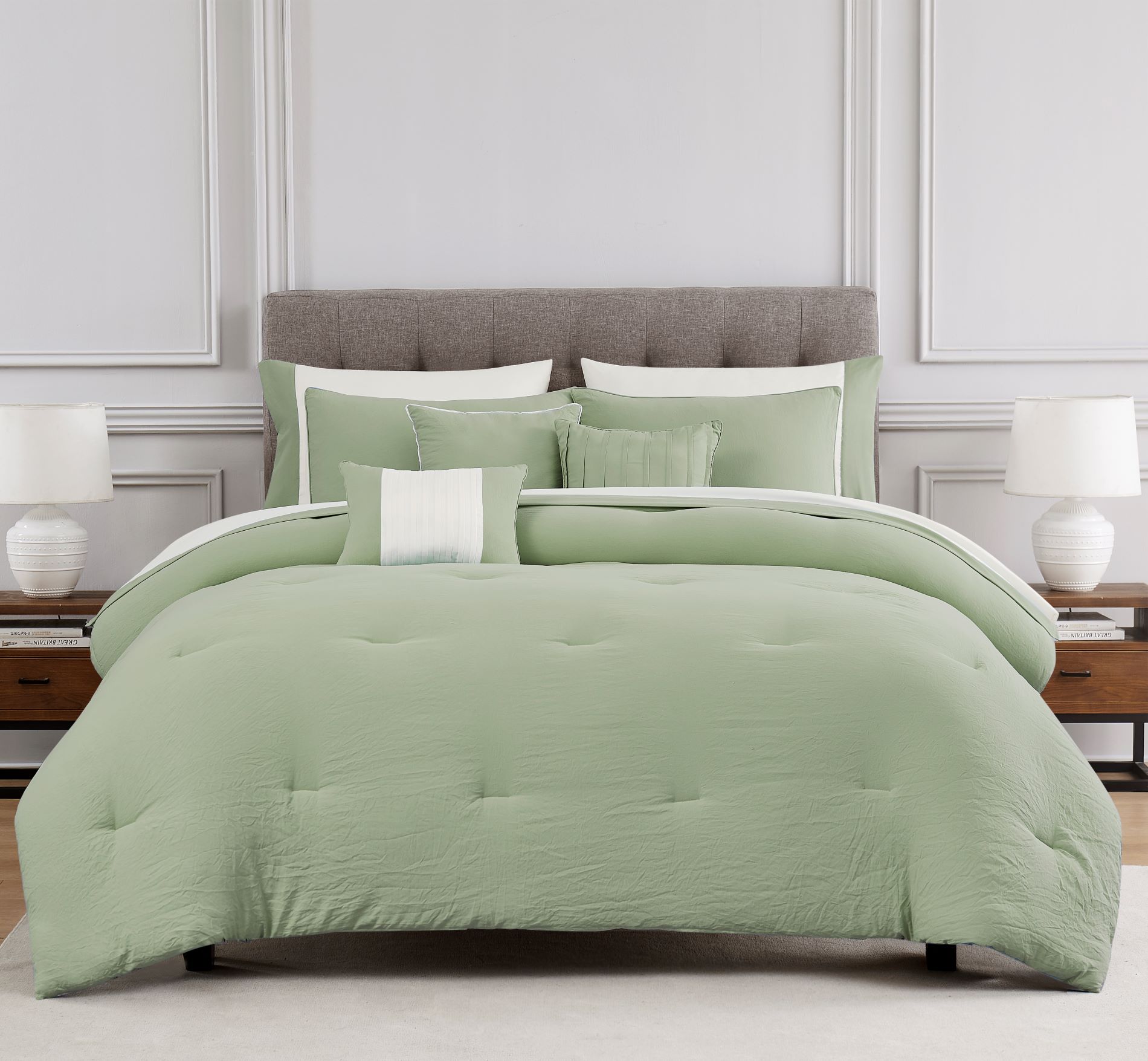 Allia 10PC Washed Comf Sage-K