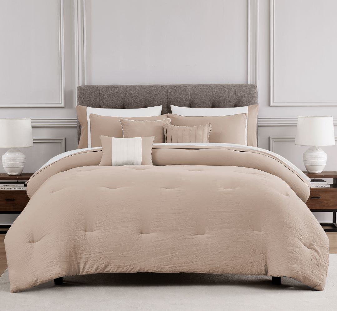 Allia 10PC Washed Comf Taupe-Q