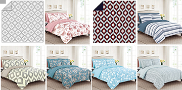 Cherry Hill 3pc Reversible Comforter Asst Full/Queen