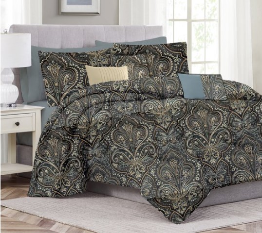 Josephine 6pc Jacquard Comforter Set Queen