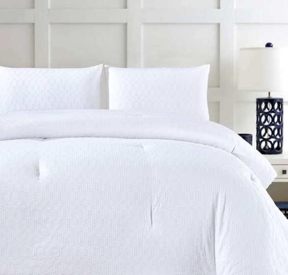 Jada 6pc Waffle Jacquard Comforter Set King