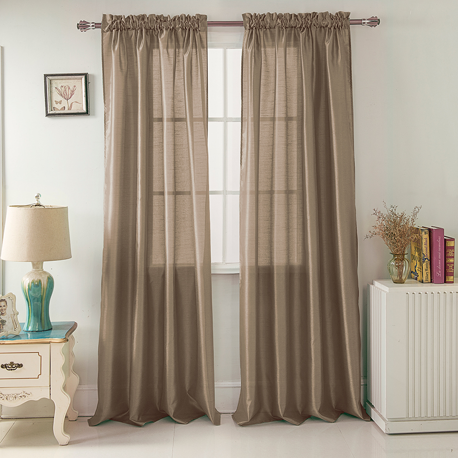 Nikki Rod Pocket Panel 84" Taupe