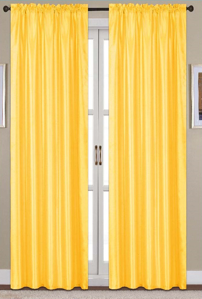 Nikki Rod Pocket Panel 90" Lemon