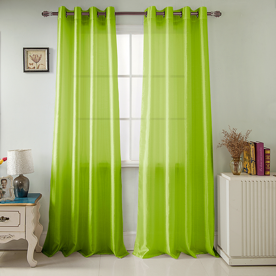 Nancy Grommet Panel 63" Neon Green