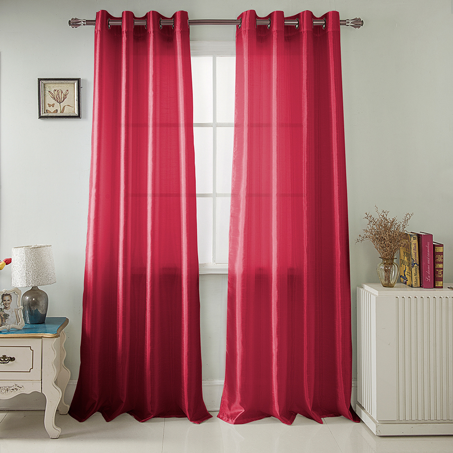 Nancy 2 Pk Grommet Panel Pair 84" Burgundy