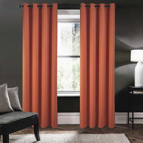 Riley 100% Blackout Grommet Panels 63" Spice