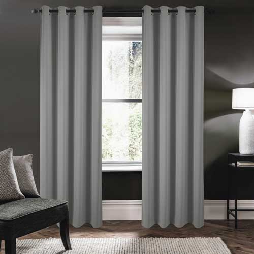 Riley 100% Blackout Grommet Panels 84" Charcoal