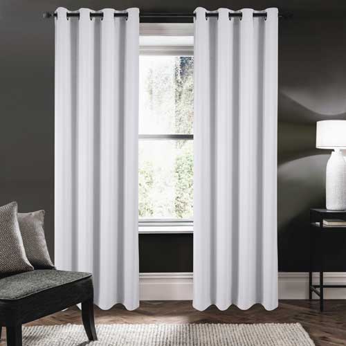 Riley 100% Blackout Grommet Panels 84" White