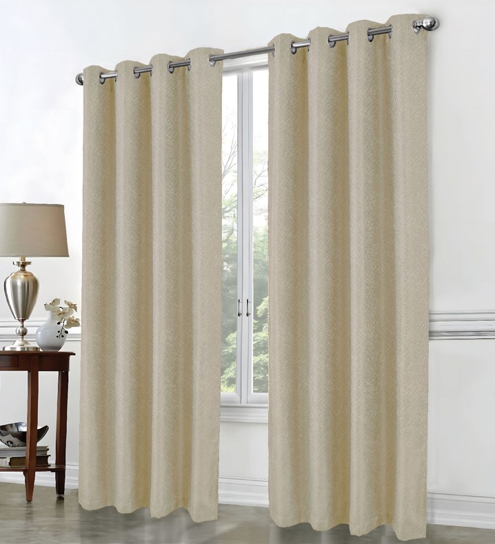 Cassi Shimmer Jacq 2pk Grom Panel Pair 84" Taupe