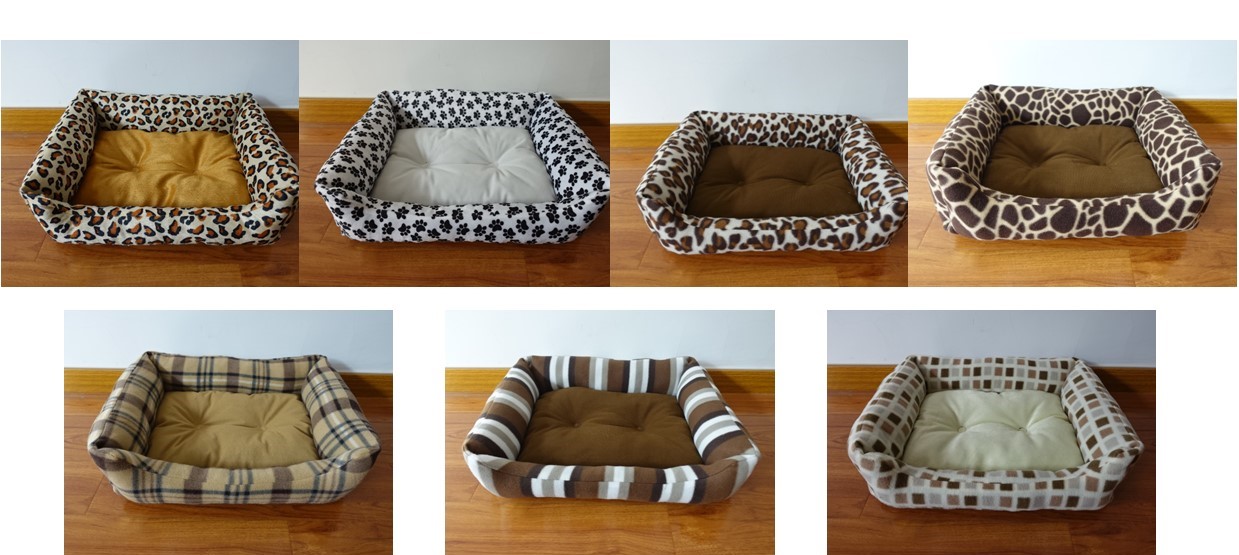 Provo Printed Flannel Pet Bed Asst. 21"/17"/6"