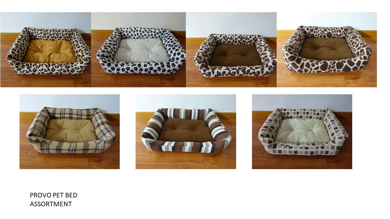 Provo Printed Flannel Pet Bed Asst. 19"/15"/4"