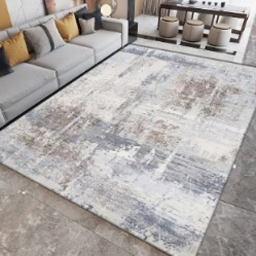Abstract Print Velvet Rug 40"x60" Multi