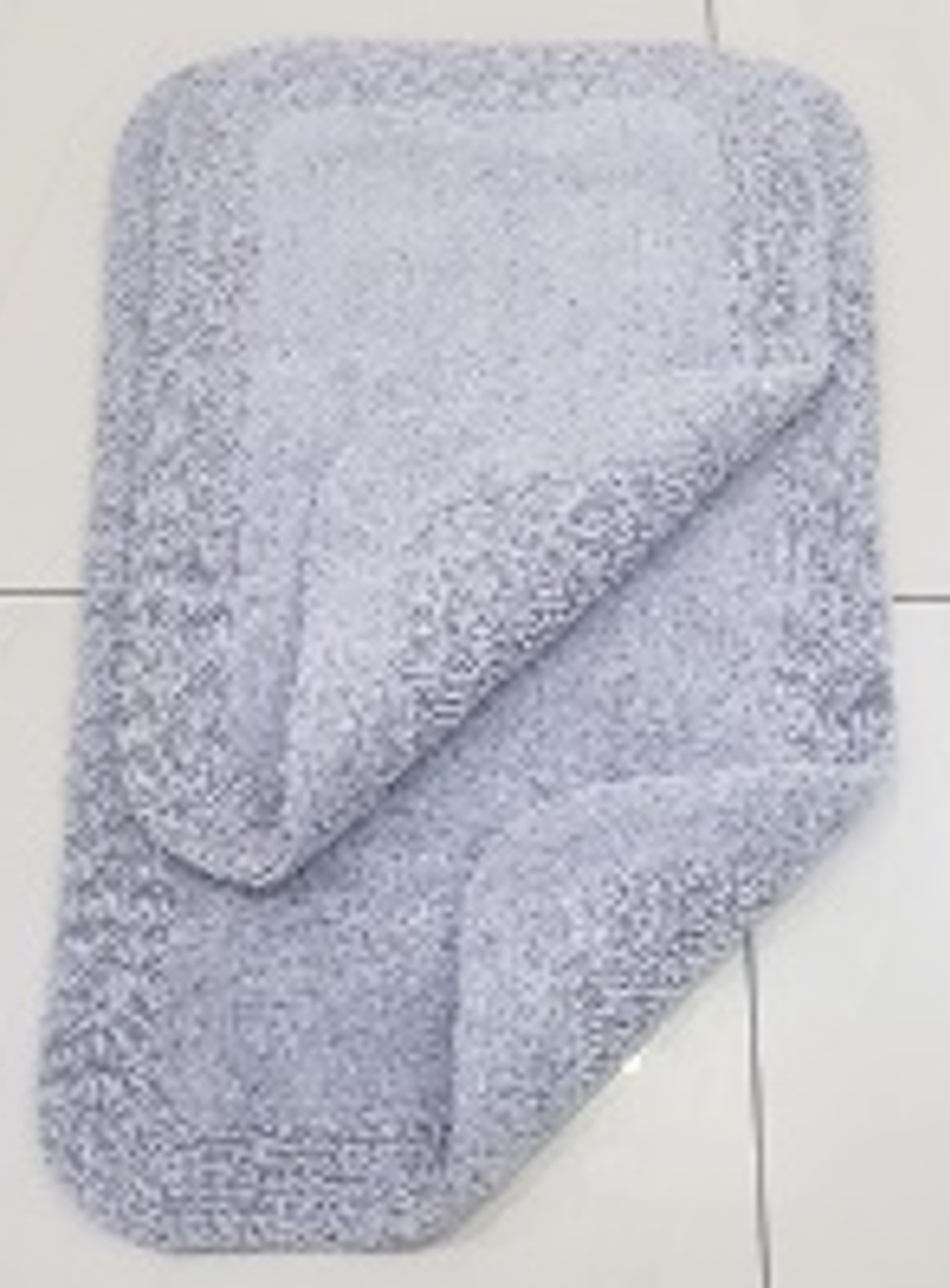 Edna 2pc Rev Cotton Bath Rug Set Blue