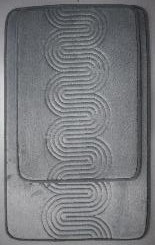 Canary 2Pc MF  Bath Rug Sets Grey