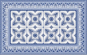 Anti-Fatigue Tile Printed  Mat 18"/30"
