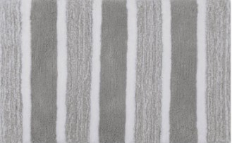 Brezza 2pc Bath Rug Set 17x24/20x32 Silver