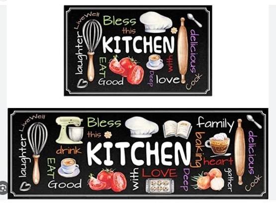 Cucina Bless Kitchen 3PC Kitchen Rug Set