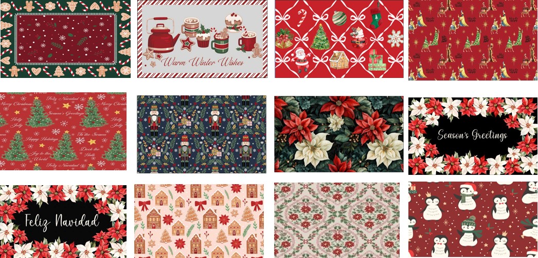 Xmas25  2pc Kit Rug 17x30/20x39-Nest