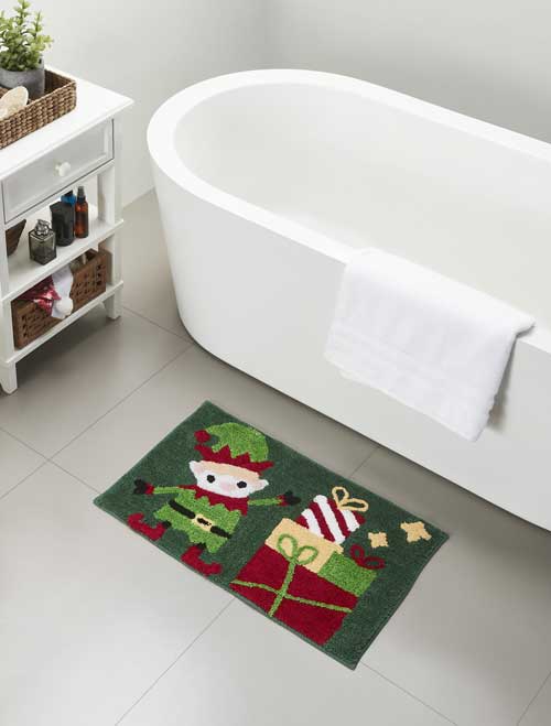 Christmas Elf Bath Rug 18" x 30"