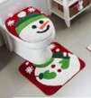 Christmas Snowman 2pc. Bath Rug Set