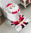 Christmas Santa Snowflake 2pc. Bath Rug Set