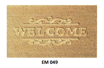 Embossed Coir Welcome Mat 18"x 28"