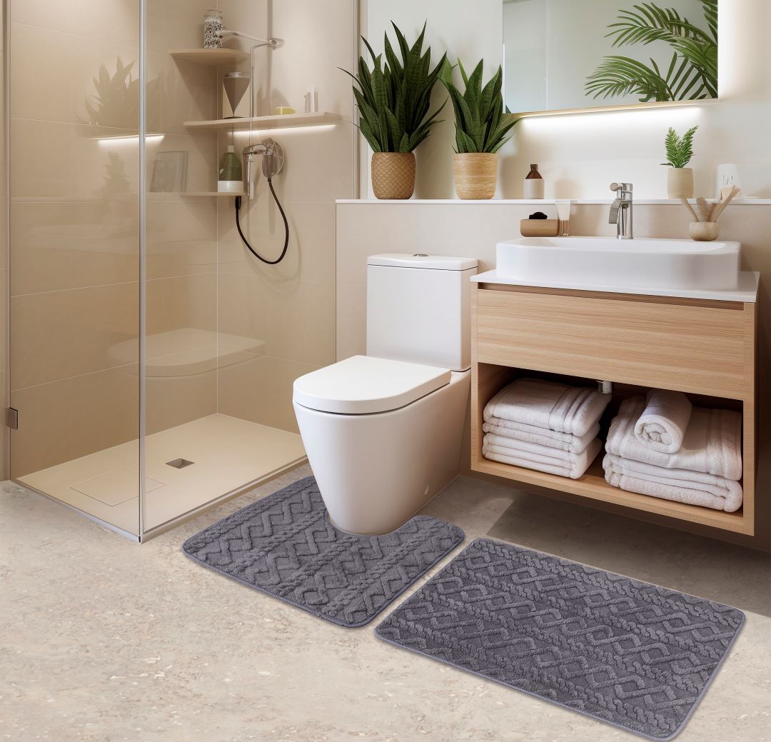 Lattice 2PC Jacq Mat set Grey