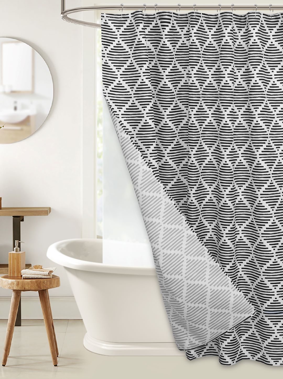 Lyle 14pc Shower Curtain w/Liner