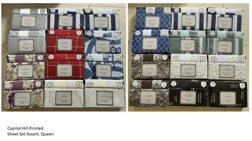 Capitol Hill Printed 6pc Sheet Set Asst. Queen