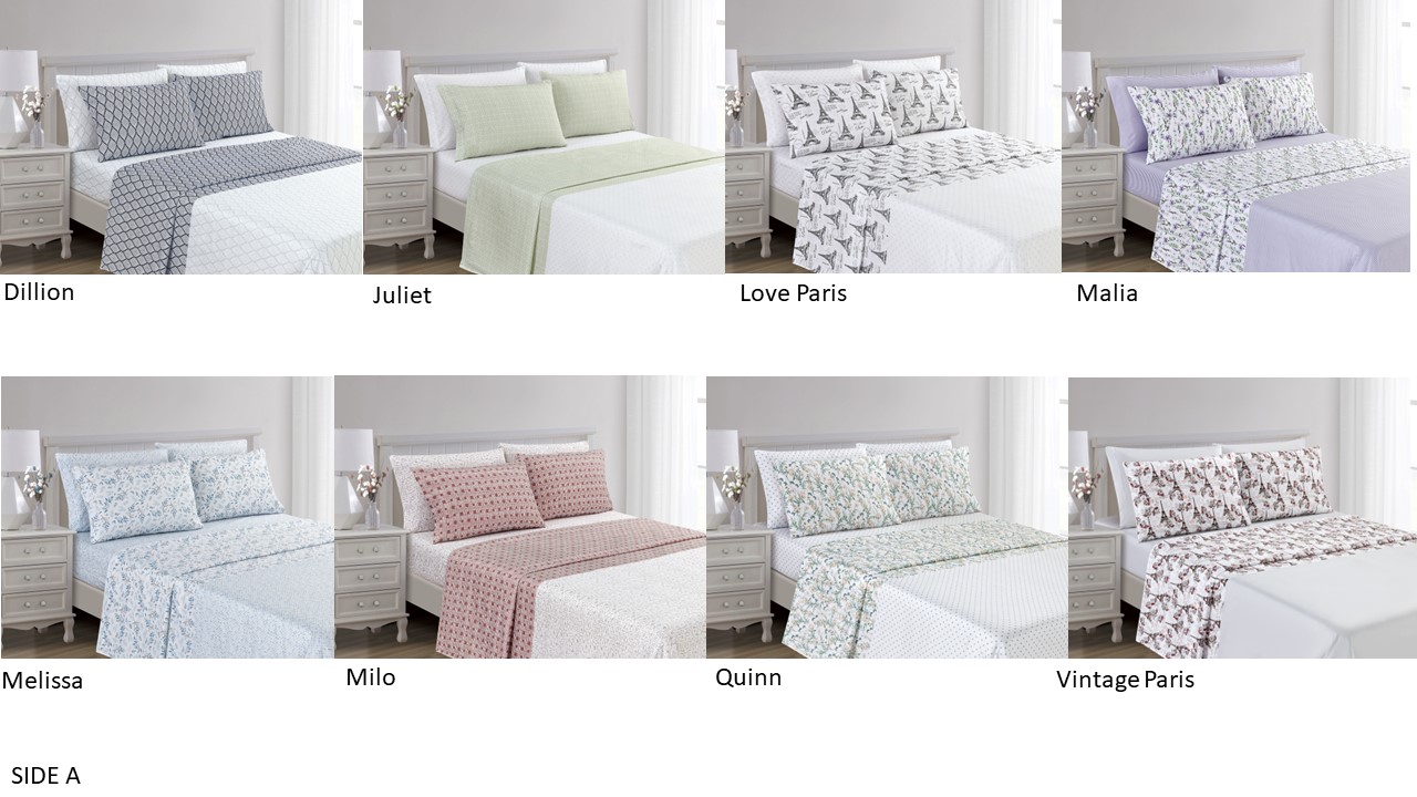 Double Chic 6pc Sheet Set Assortment B -Queen