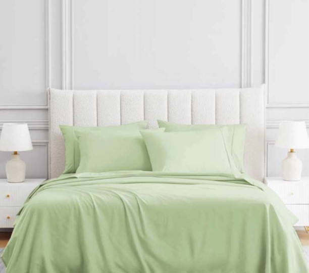 Hamilton Heights 4pc Solid Sheet Set Full Sage
