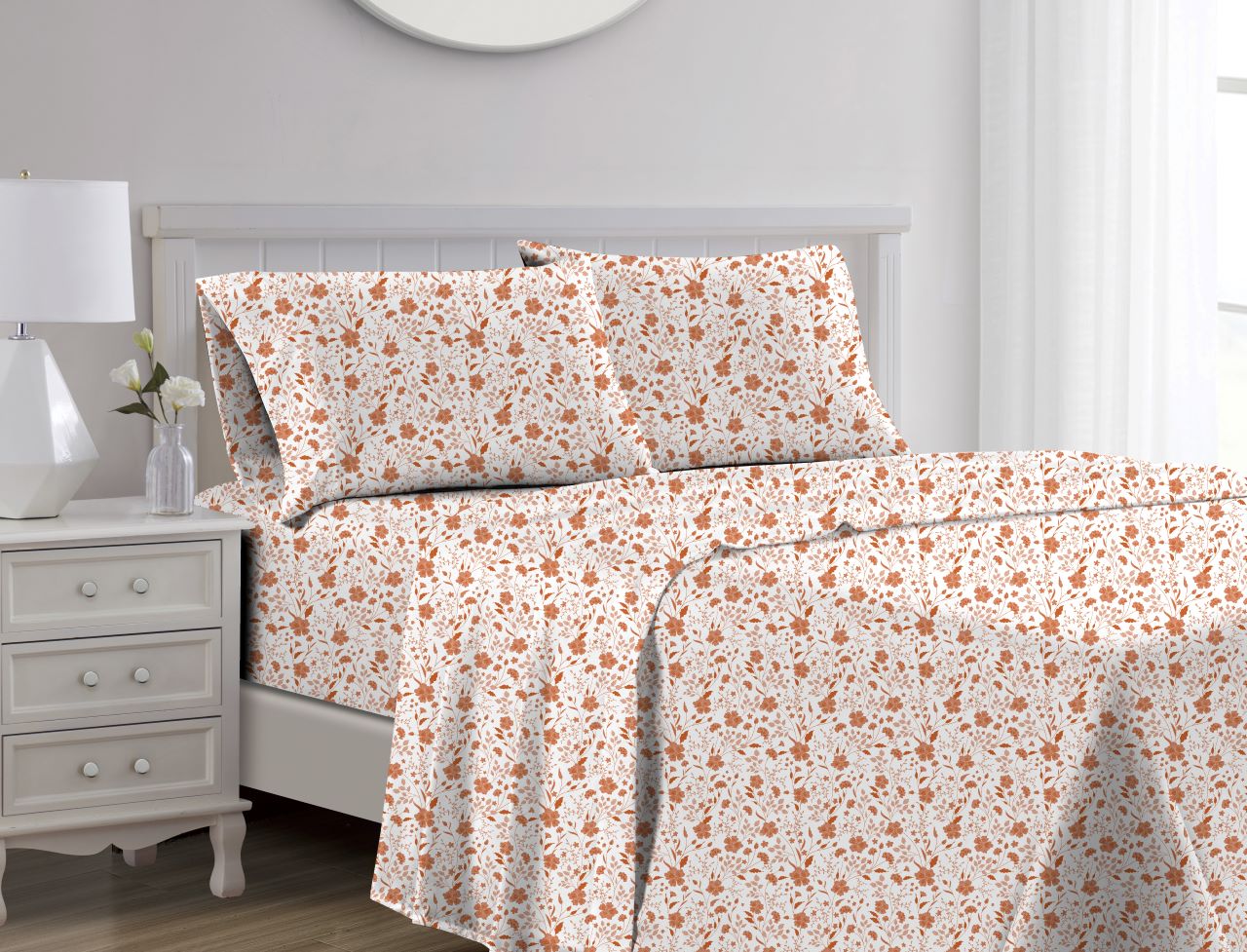 Lucy 1000TC CVC Sheet Set Spice King