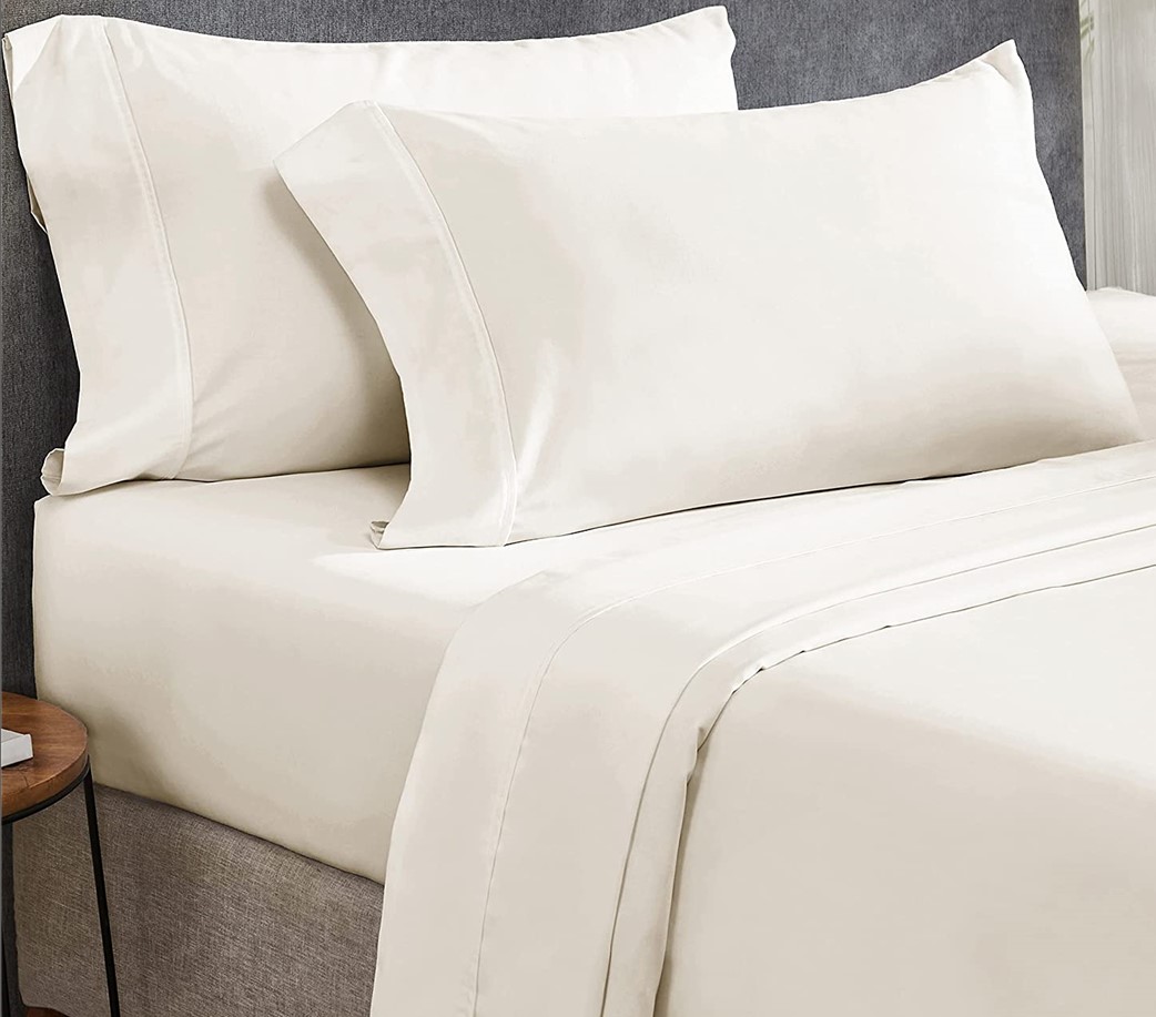 Modern Living 100% Pima Cotton 300TC Sheet Set King Ivory