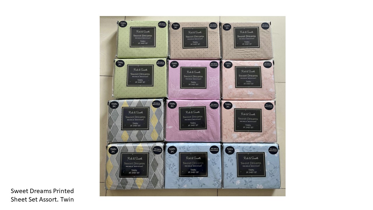 Sweet Dreams PRINTED Sheet Sets Twin Assorted