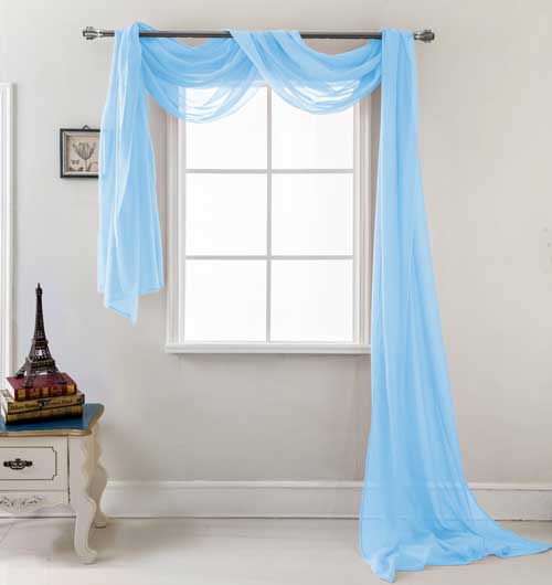 Celine Scarf 54"/216" Neon Blue