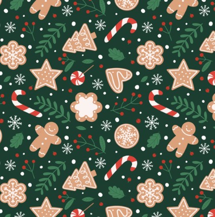 Xmas Gingerman 50"x 60" Printed Throw