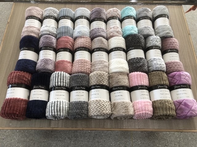 Emily Jacquard Flannel Rolled Throw 50"/60"