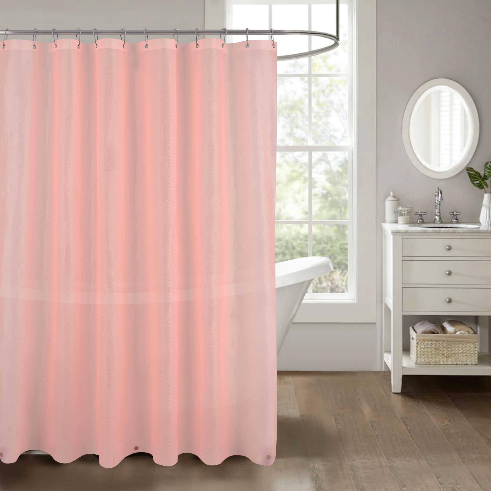 Ethan Home Dots Embossed Peva Liner Blush
