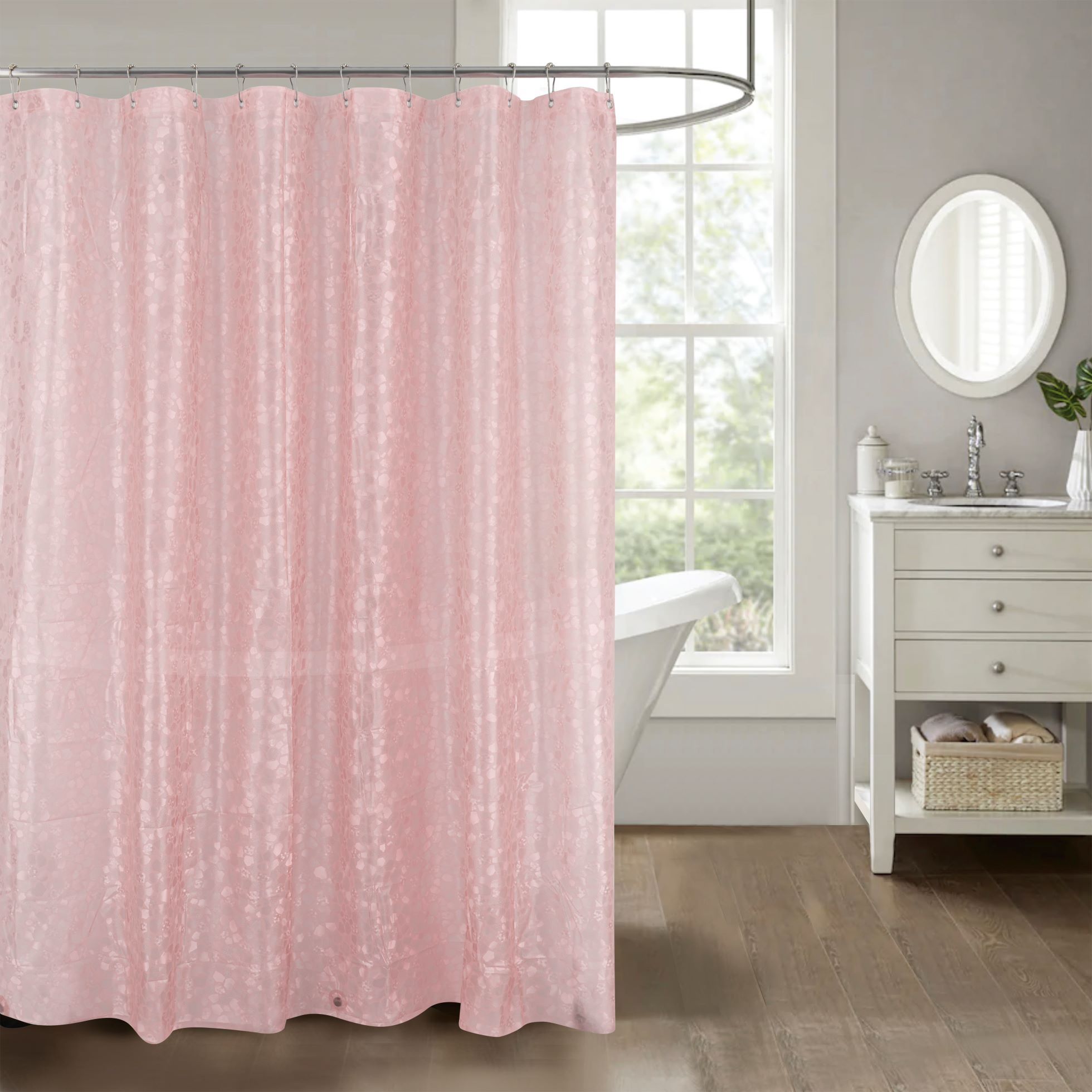 Home Design Terrazzo Embossed Peva Liner Blush