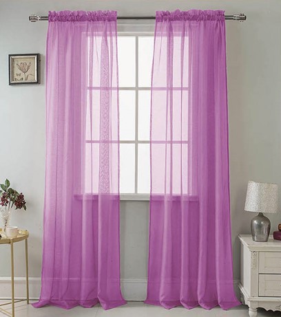 Celine Sheer Panel 84"OP Lilac