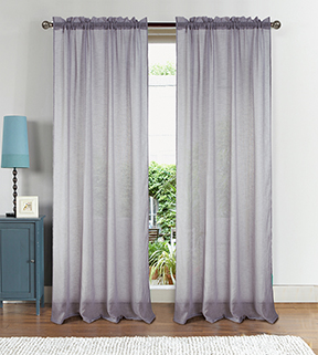 Astro Textured Rod Pocket Panel 90" Silver