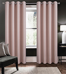 Apollo 100% Blackout Grommet Panel 84" Blush