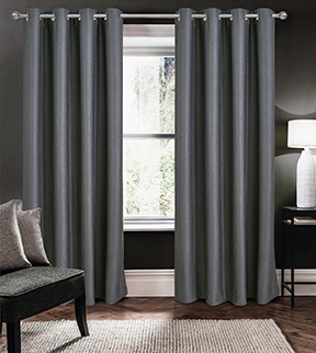 Apollo 100% Blackout Grommet Panel 84" Charcoal