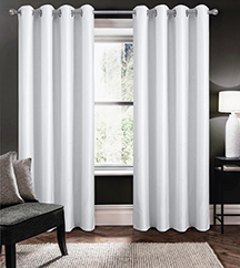 Apollo 100% Blackout Grommet Panel 84" White
