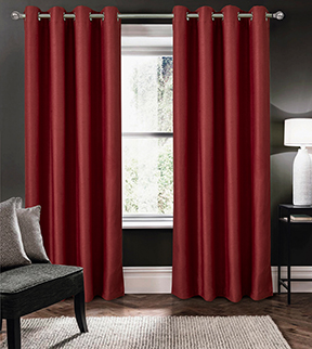 Apollo 100% Blackout Grommet Panel 90" Red