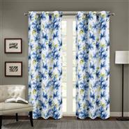 April Printed Blackout Grommet Panel 84" Blue