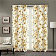 April Printed Blackout Grommet Panel 84" Gold