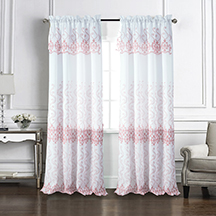 Bristol Embroidered  Panel 90" Blush